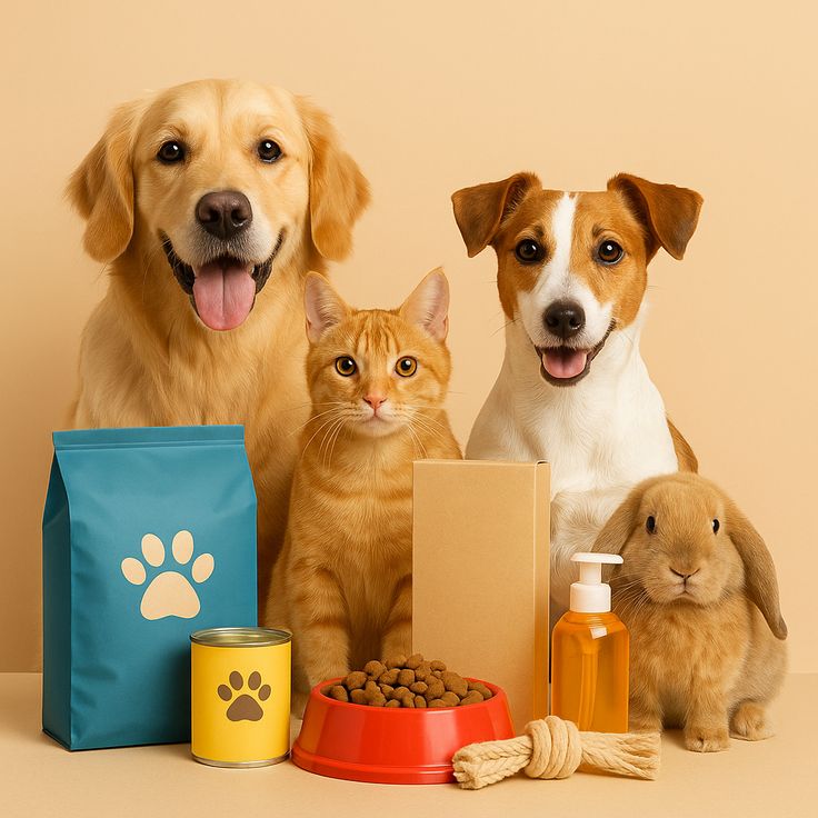 Pet friendly home setting with dogs and cats
